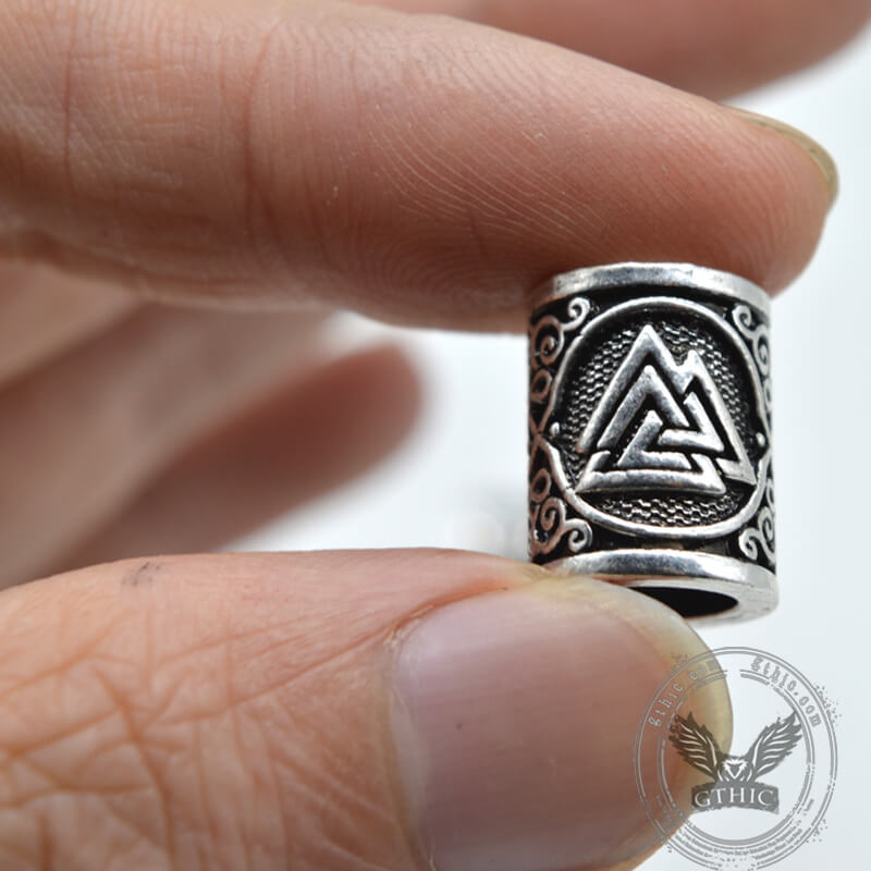 Celtic Knot Valknut Alloy Viking Beard Bead
