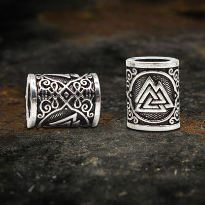 Celtic Knot Valknut Alloy Viking Beard Bead