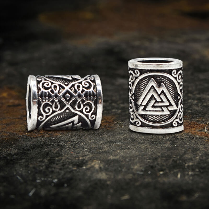 Celtic Knot Valknut Alloy Viking Beard Bead