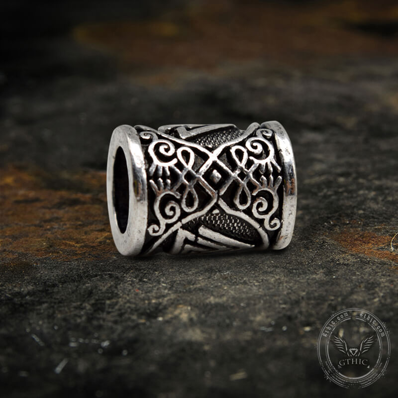 Celtic Knot Valknut Alloy Viking Beard Bead