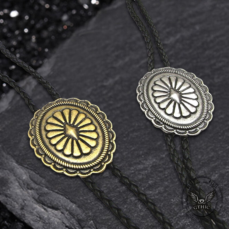 Celtic Pattern Western Cowboy Alloy Bolo Tie