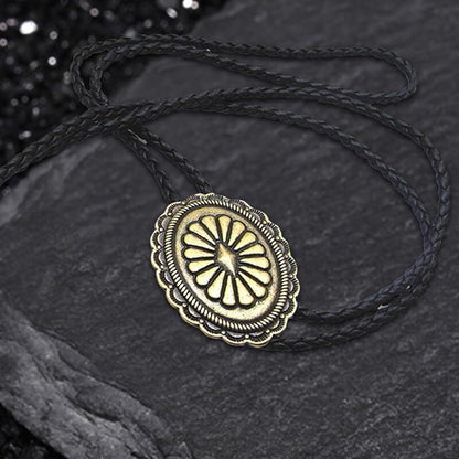 Celtic Pattern Western Cowboy Alloy Bolo Tie
