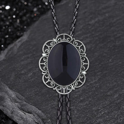 Classic Turquoise Western Cowboy Alloy Bolo Tie