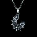 Cobweb With Spider Pendant