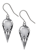 Coeur Crane Skull Earrings With Bird Beak Design