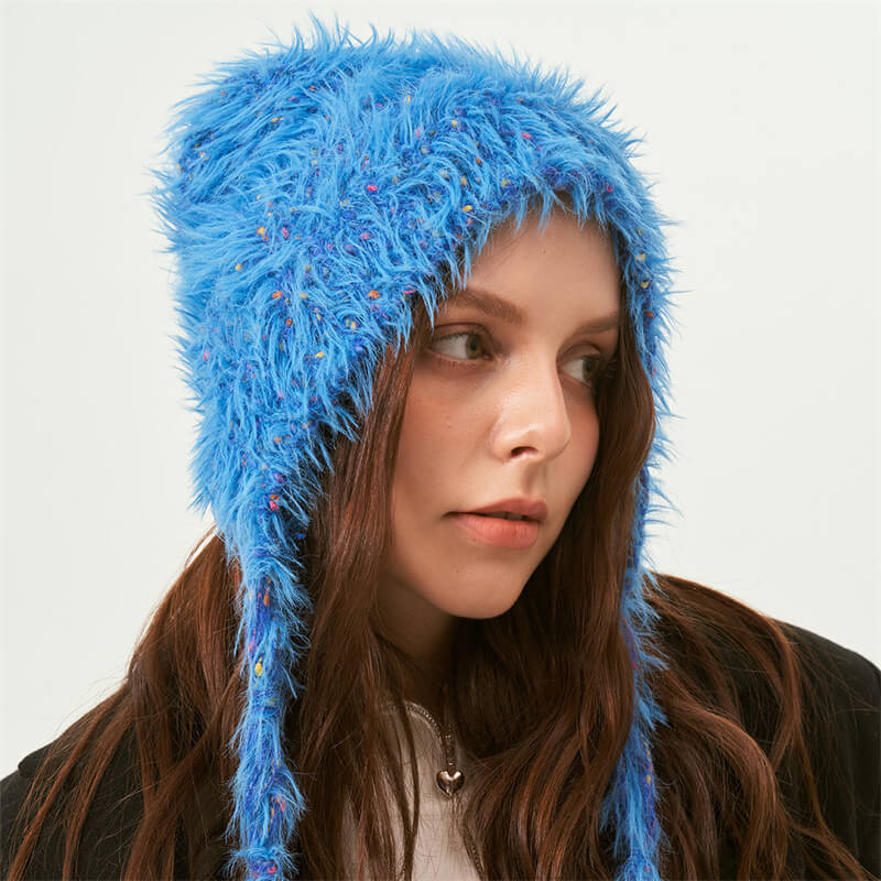 Colorful Dots Knitted Wool-blend Beanie Hat
