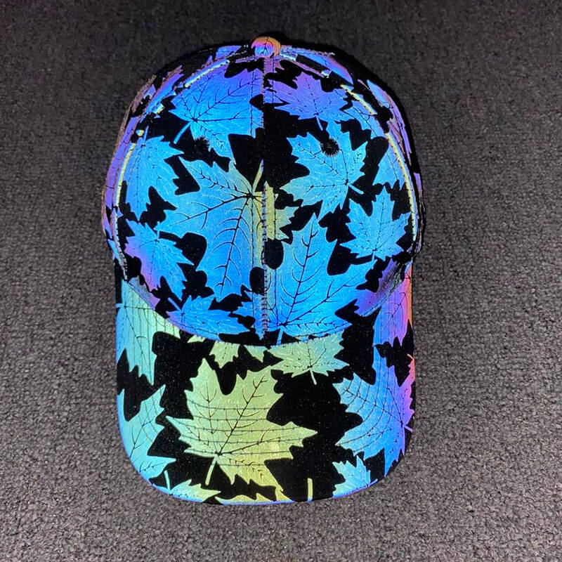 Colorful Rave Polyester Reflective Cap