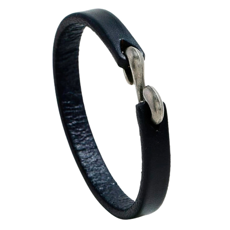 Cool Genuine Leather Narrow Bracelets / Cuff Bangle in Rock Style