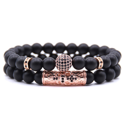 Couple Round Bracelets With Ball in Punk Style / Jewelry Pulseras