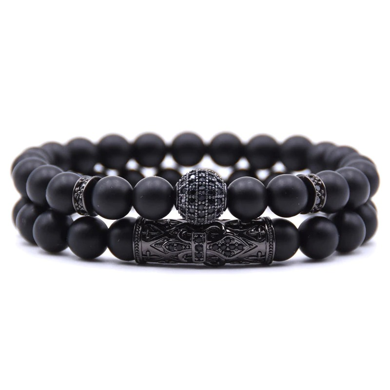 Couple Round Bracelets With Ball in Punk Style / Jewelry Pulseras