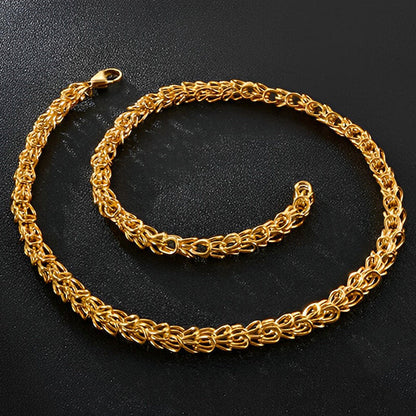 Crown Chain Stainless Steel Necklace
