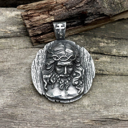 Crown of Thorns Jesus Stainless Steel Pendant