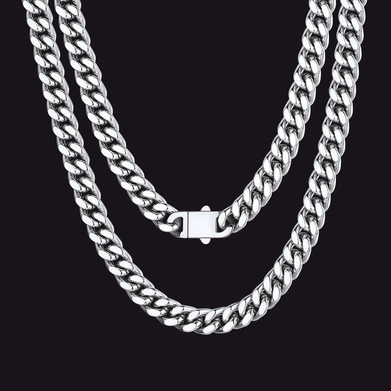 Miami Cuban Link Chain Necklace 5/7/9/12 Mm Chain for