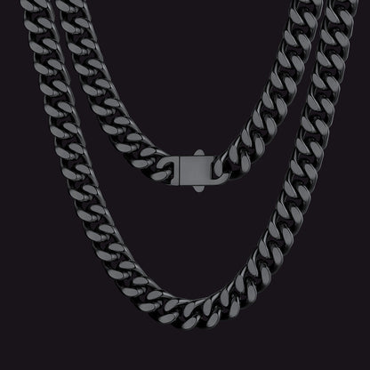 Miami Cuban Link Chain Necklace 5/7/9/12 Mm Chain for