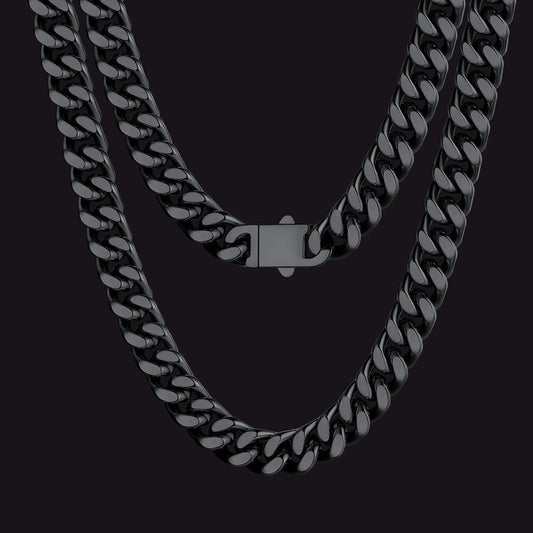 Miami Cuban Link Chain Necklace 5/7/9/12 Mm Chain for