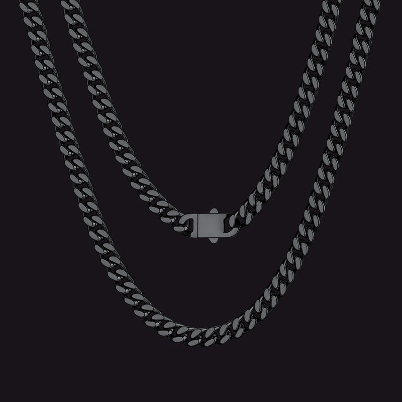 To My Man Miami Cuban Link Chain Necklace, Birthday or Anniversary Gift for Him