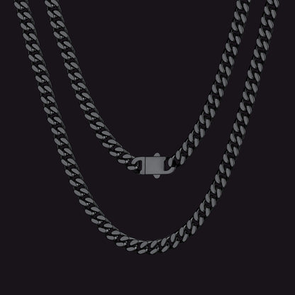 Miami Cuban Link Chain Necklace 5/7/9/12 Mm Chain for