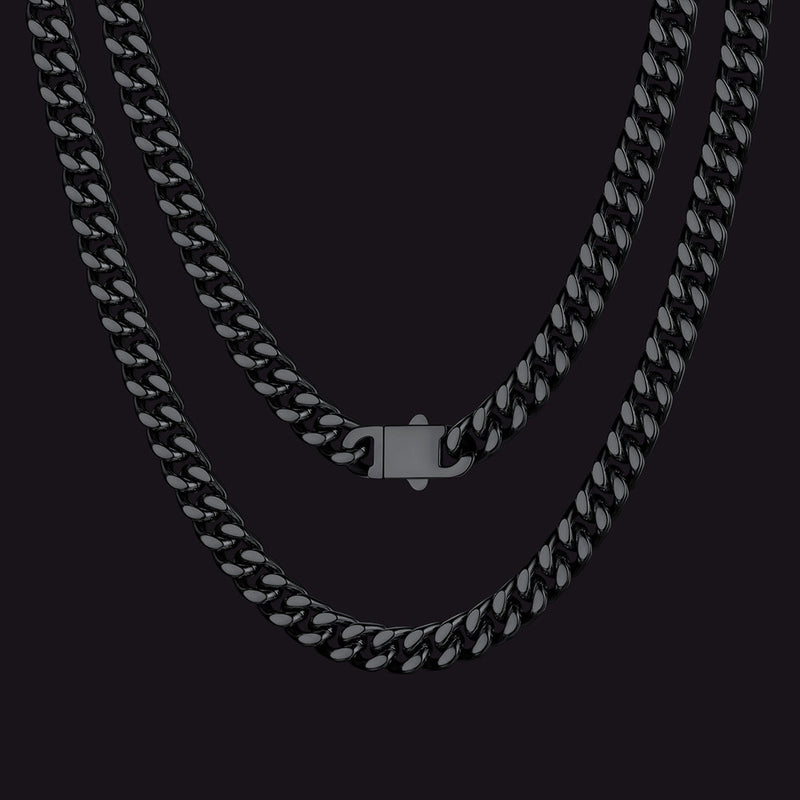 To My Man Miami Cuban Link Chain Necklace, Birthday or Anniversary Gift for Him
