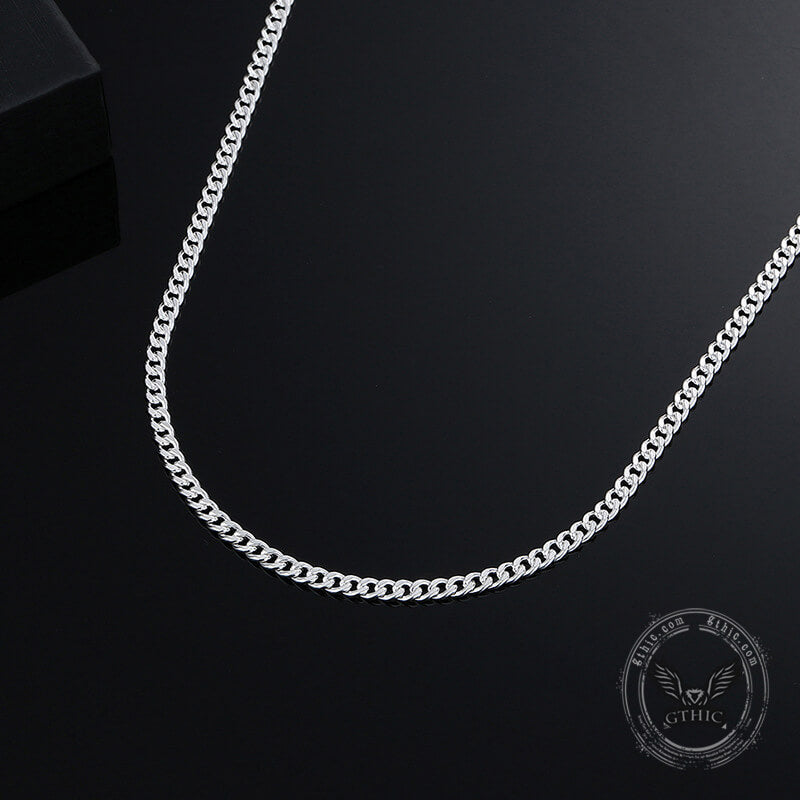 Cuban Link Sterling Silver Chain