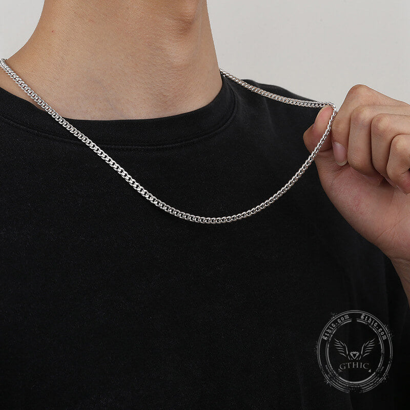 Cuban Link Sterling Silver Chain