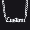 Custom Nameplate Choker Chain Necklace for 18 Inch