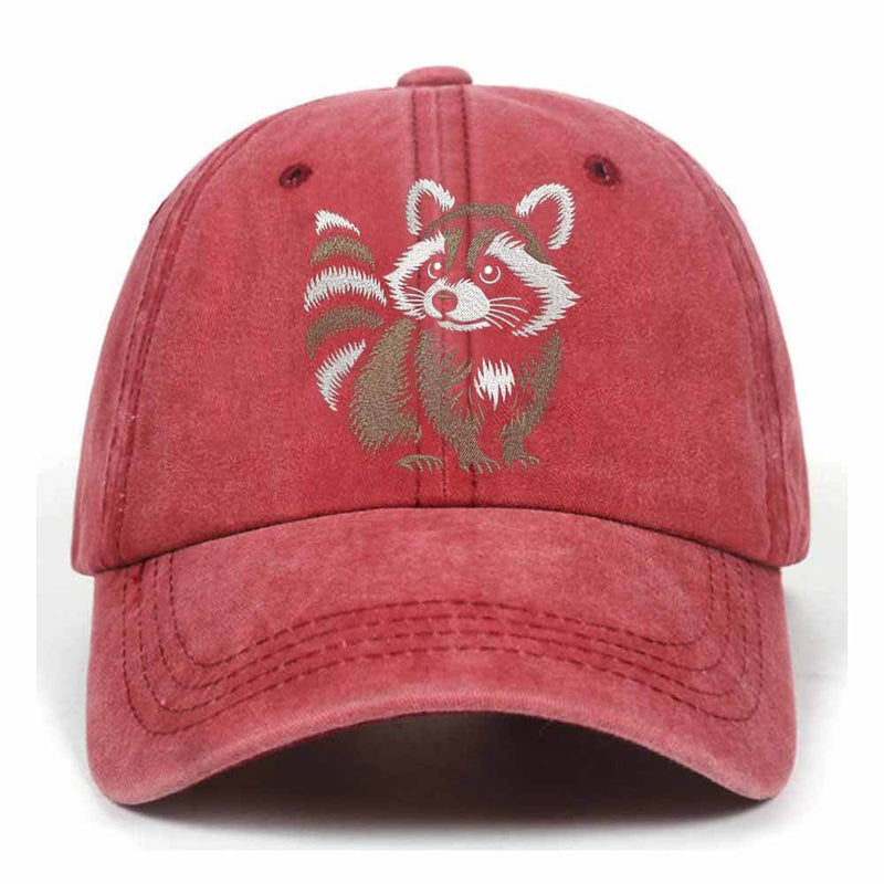 Little Raccoon Washed Baseball Cap