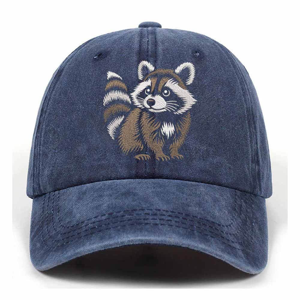 Little Raccoon Washed Baseball Cap