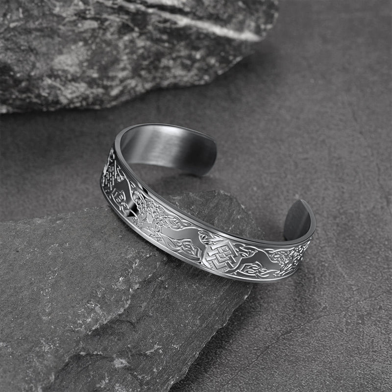Custom Celtic Knot Cuff Bracelet Bangle for