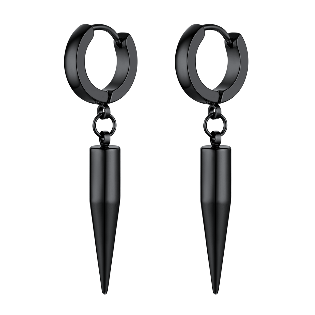 Punk Long Spike Dangle Hoop Earrings for