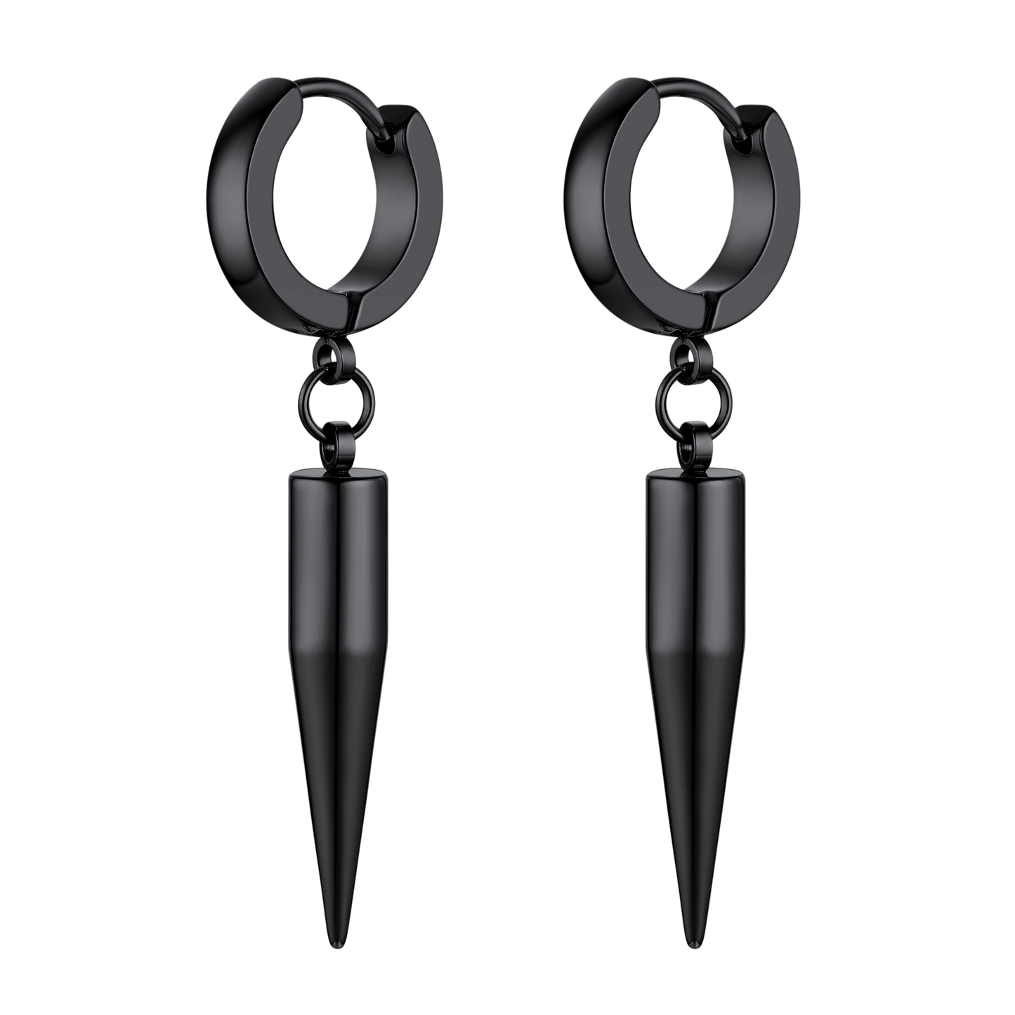 Punk Long Spike Dangle Hoop Earrings for