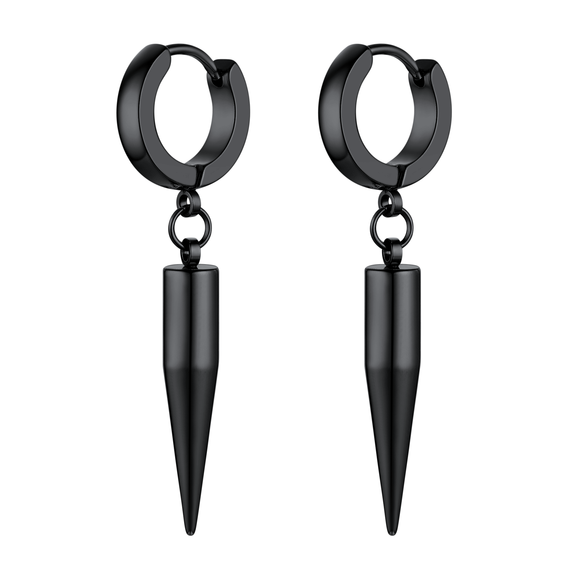 Punk Long Spike Dangle Hoop Earrings for