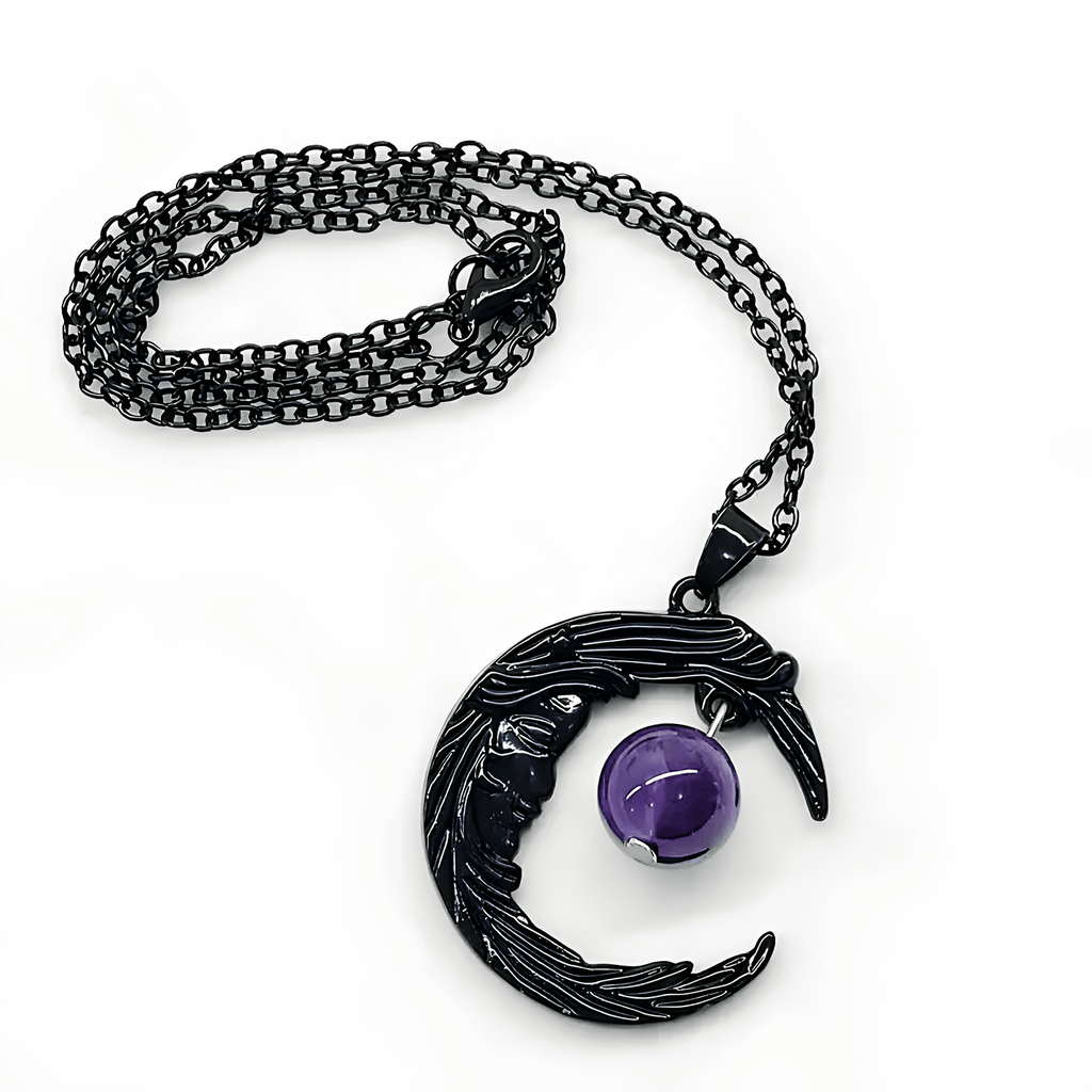 Amethyst Moonshadow Charm