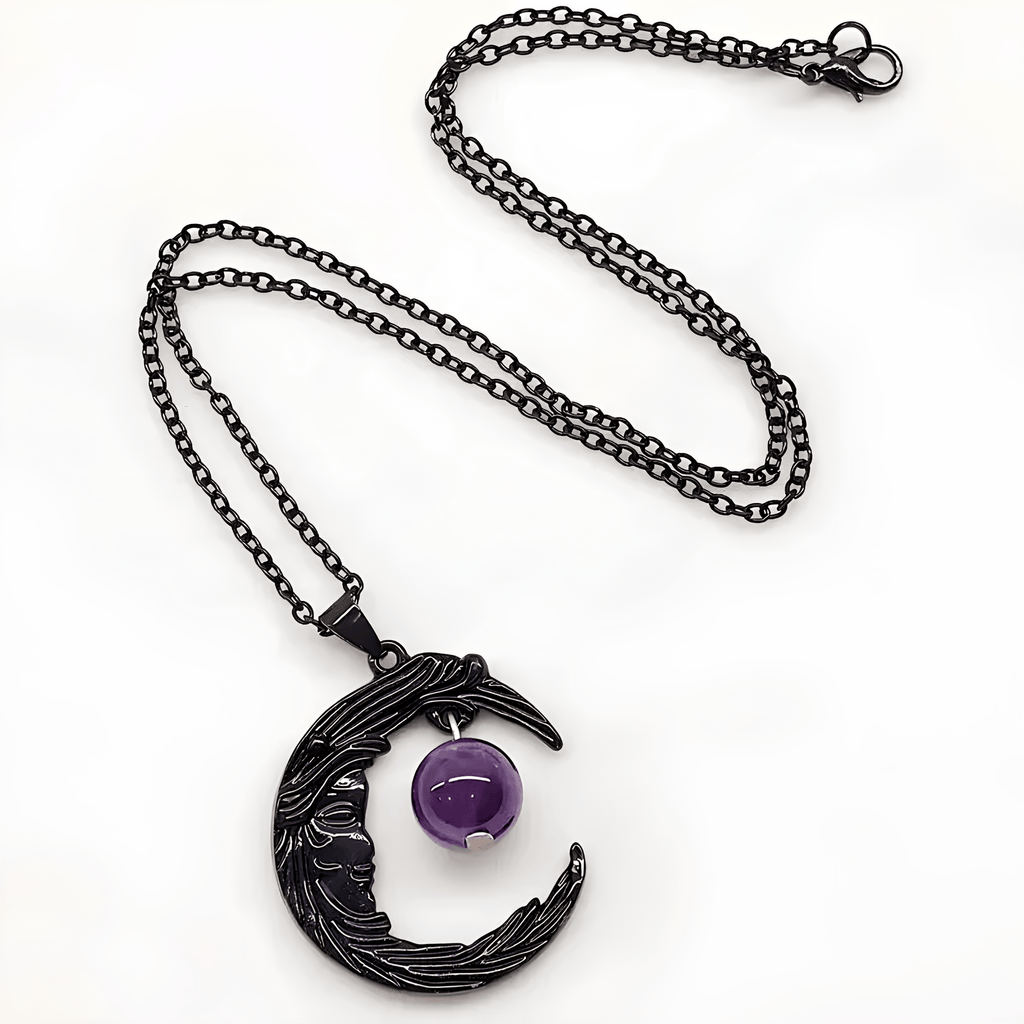 Amethyst Moonshadow Charm