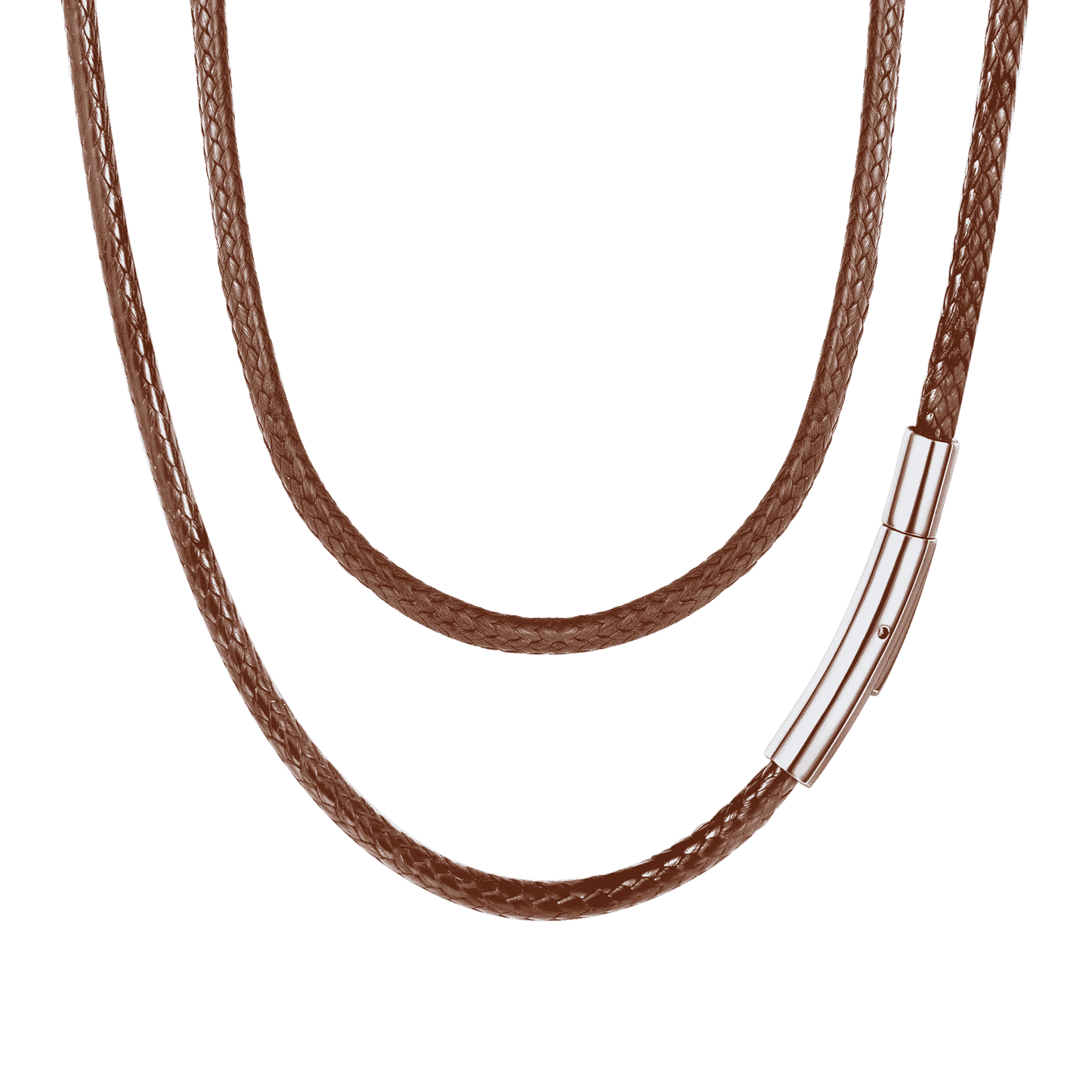Braided Leather Cord Chain Wax Rope Necklace for 2mm/3mm