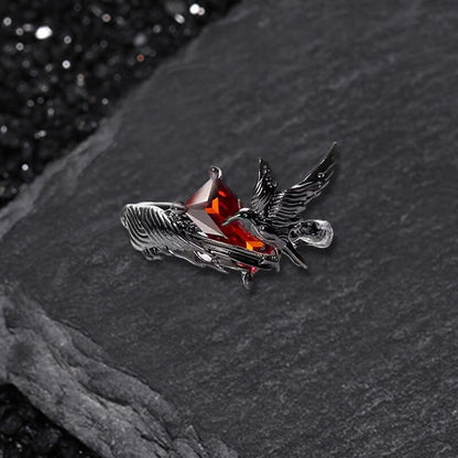 Dark Crow Sweet Cool Style Copper Cz Open Ring