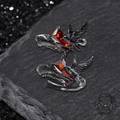 Dark Crow Sweet Cool Style Copper Cz Open Ring