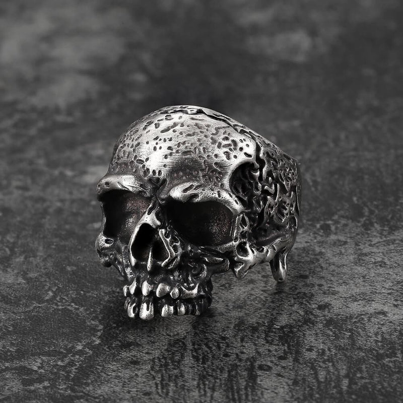 Dark Pioneer Sterling Silver Skull Ring