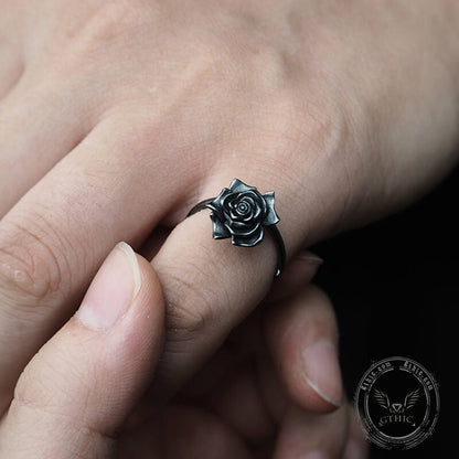 Dark Rose Sterling Silver Ring