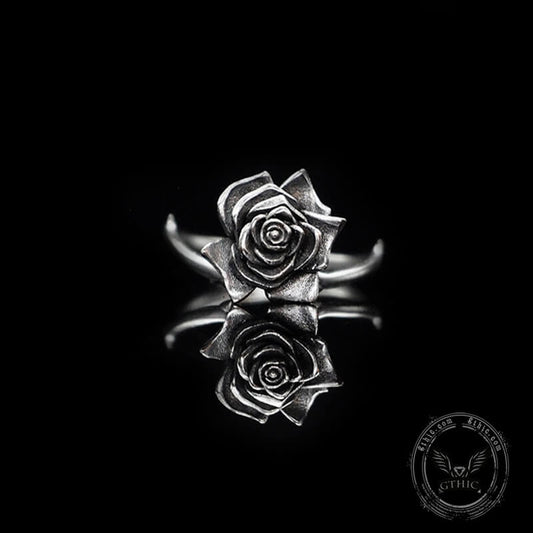 Dark Rose Sterling Silver Ring