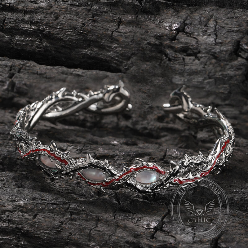 Dark Thorn Copper Open Bracelet