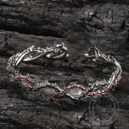 Dark Thorn Copper Open Bracelet