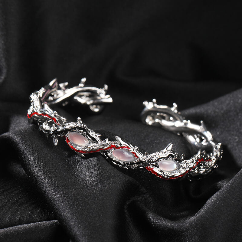 Dark Thorn Copper Open Bracelet