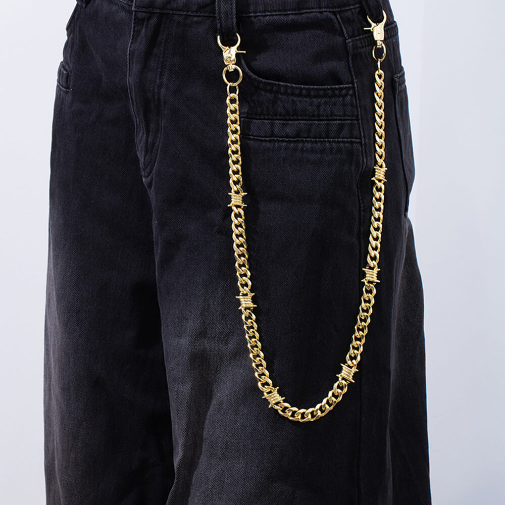 Dark Thorns Cuban Link Alloy Pant Chain