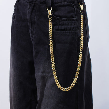 Dark Thorns Cuban Link Alloy Pant Chain