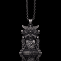 Death Regal Throne Sterling Silver Pendant