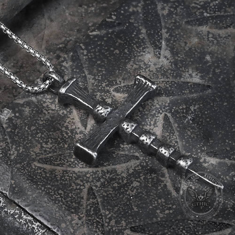 Deathly Skull and Cross Stainless Steel Pendant