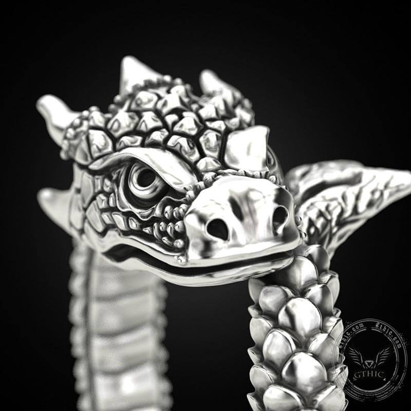 Domineering Dragon Sterling Silver Ring