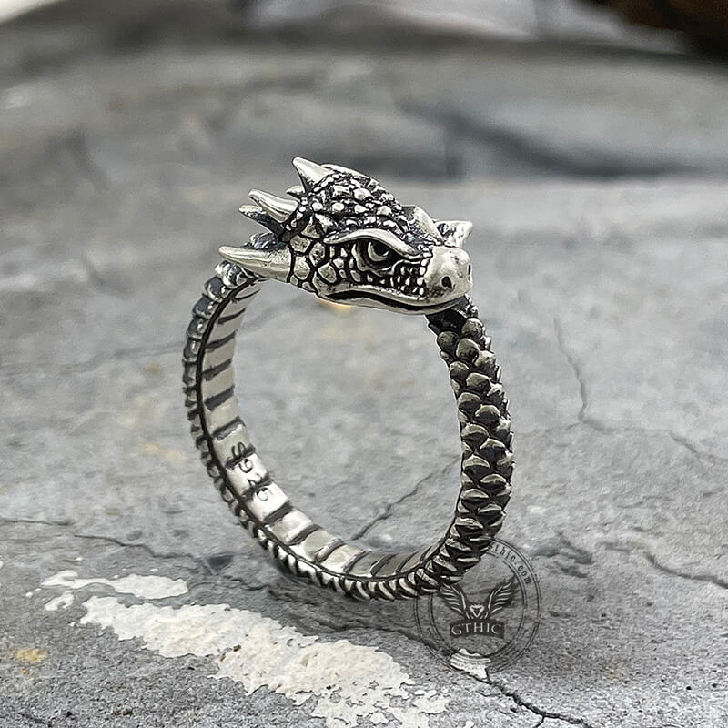 Domineering Dragon Sterling Silver Ring