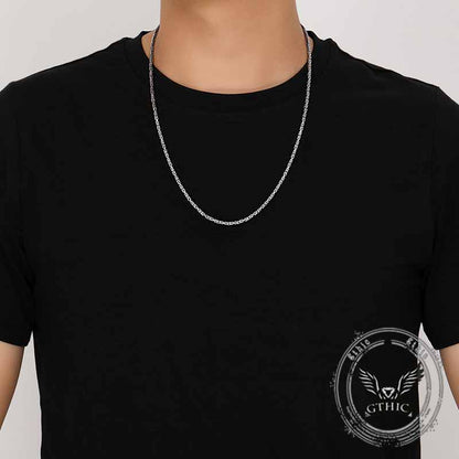 Domineering Keel Chain Sterling Silver Necklace
