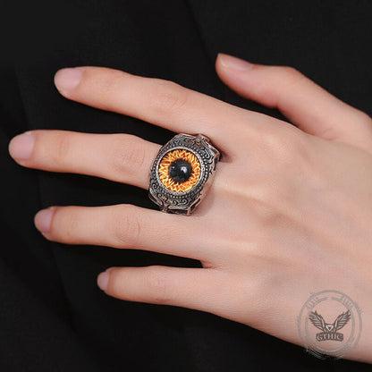 Domineering Skull Devil Eye Stainless Steel Ring